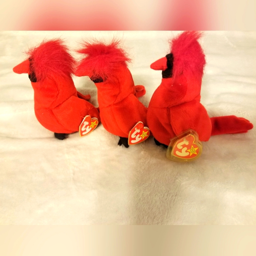 Three original tea love beanie baby birds Mac
